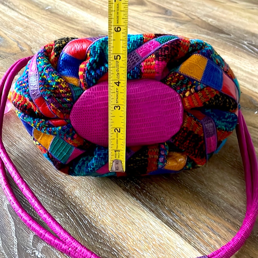 Sharif Vintage Patchwork Tweed Bucket Bag - Picture 7 of 16